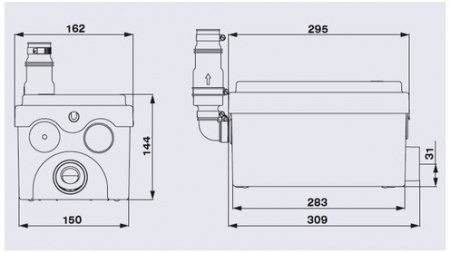 Канализационный насос SFA 250 Вт Sanidouche